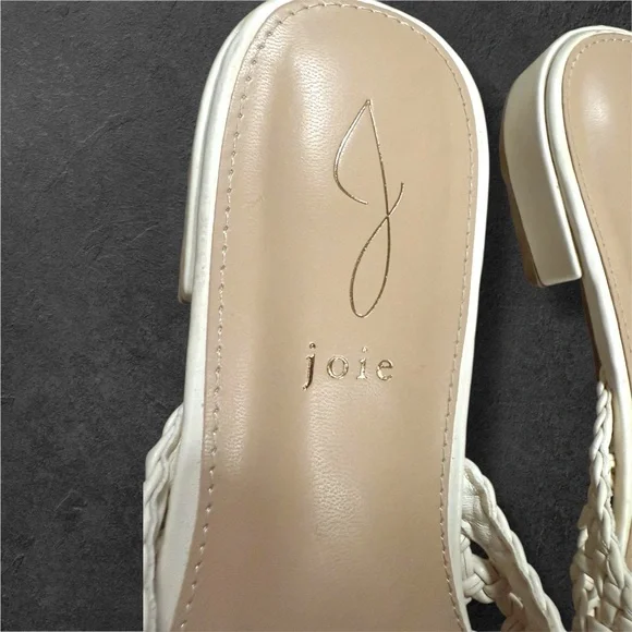 Joie Cream Woven Women's Sandals - Picture 3 of 7